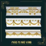 Phào chỉ PU dát vàng