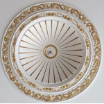 Mâm thạch cao dát vàng