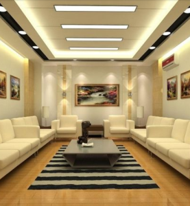 Trần thạch cao giật cấp cho phòng khách